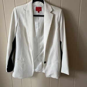 White Preppy Formal Blazer